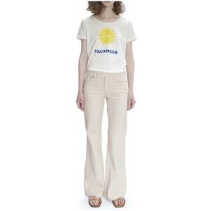 A.P.C. ISADORA NATURAL DENIM FLARE JEANS